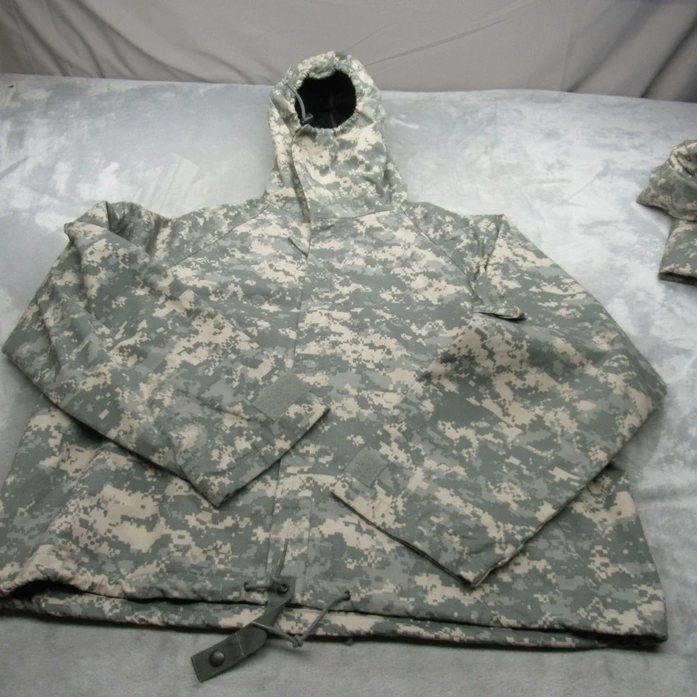 US Military Overgarment‎ Suit Mens L/M Digital Camo Chemical Protective w/Gloves
